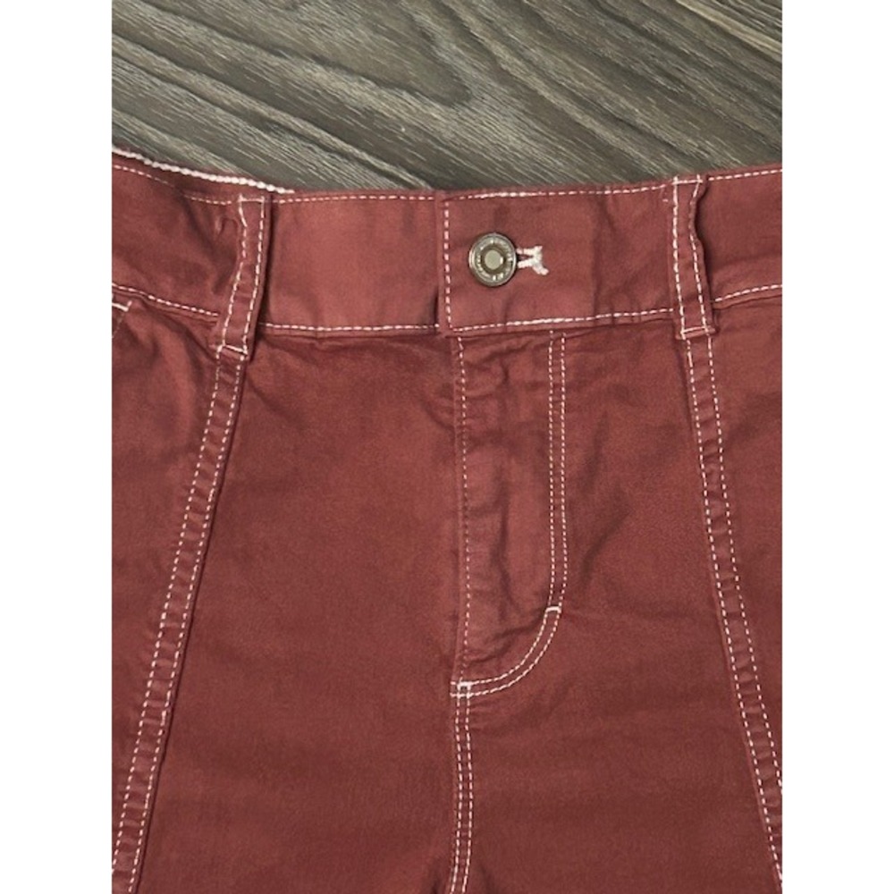 White House Black Market Womens Extra High-Rise The 5" Short Rust Red Size 00 - Picture 13 of 13